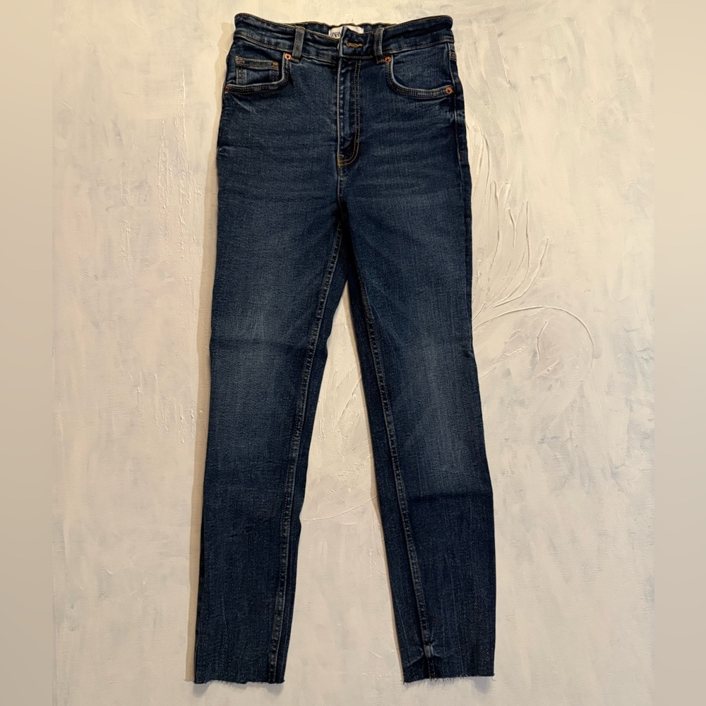 Zara Dark Blue Skinny Jeans